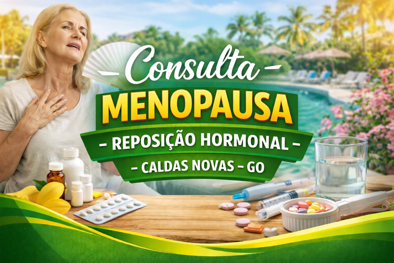Consulta Menopausa Reposição hormonal Caldas Novas Go