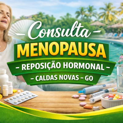 Consulta Menopausa Reposição hormonal Caldas Novas Go