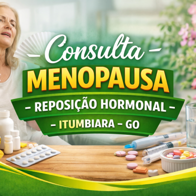 Consulta Menopausa Reposição hormonal Itumbiara Go